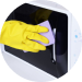 Washing the microwave
