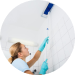 Washing ceilings